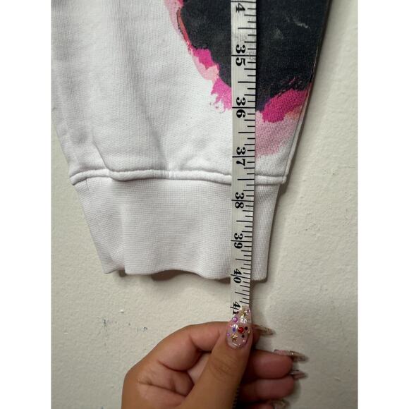 NWT Alexander McQueen White Jogger Pants Black and Pink Design Zip Pockets L - Picture 13 of 16